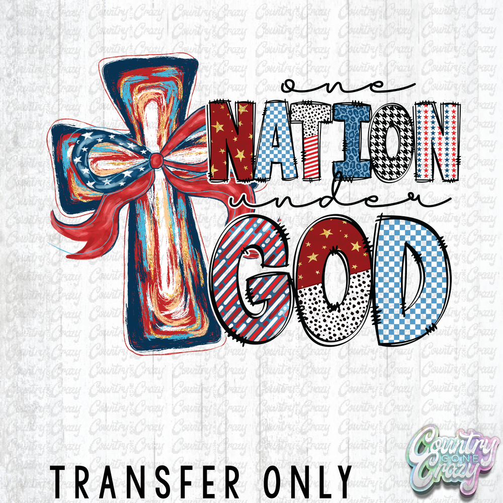 HT4360 • ONE NATION UNDER GOD CROSS-Country Gone Crazy-Country Gone Crazy