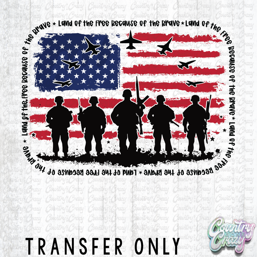 HT4366 • LAND OF THE FREE MEMORIAL DAY-Country Gone Crazy-Country Gone Crazy