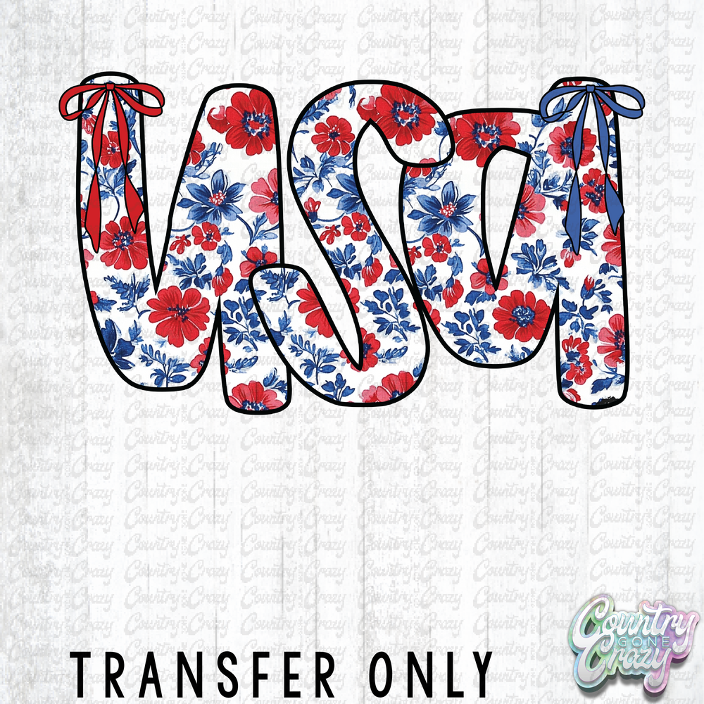 HT4369 • USA FLORAL-Country Gone Crazy-Country Gone Crazy