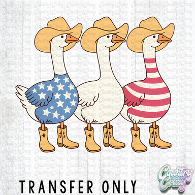 HT4377 • PATRIOTIC SILLY GOOSE-Country Gone Crazy-Country Gone Crazy