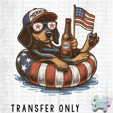 HT4381 • PATRIOTIC DOG-Country Gone Crazy-Country Gone Crazy