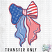 HT4388 •RED WHITE BLUE BOW-Country Gone Crazy-Country Gone Crazy