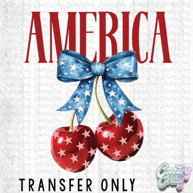 HT4391 • AMERICA WITH CHERRIES-Country Gone Crazy-Country Gone Crazy