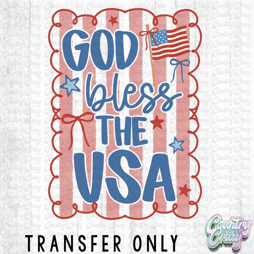 HT4398 • GOD BLESS THE USA-Country Gone Crazy-Country Gone Crazy