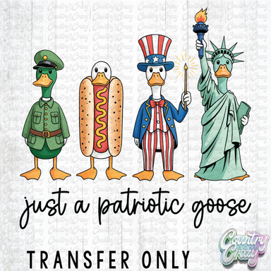 HT4417 • JUST A PATRIOTIC GOOSE-Country Gone Crazy-Country Gone Crazy