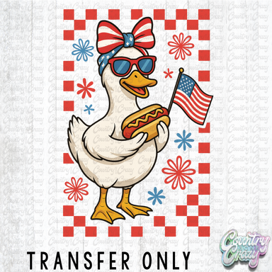HT4425 • PATRIOTIC GIRL DUCK-Country Gone Crazy-Country Gone Crazy