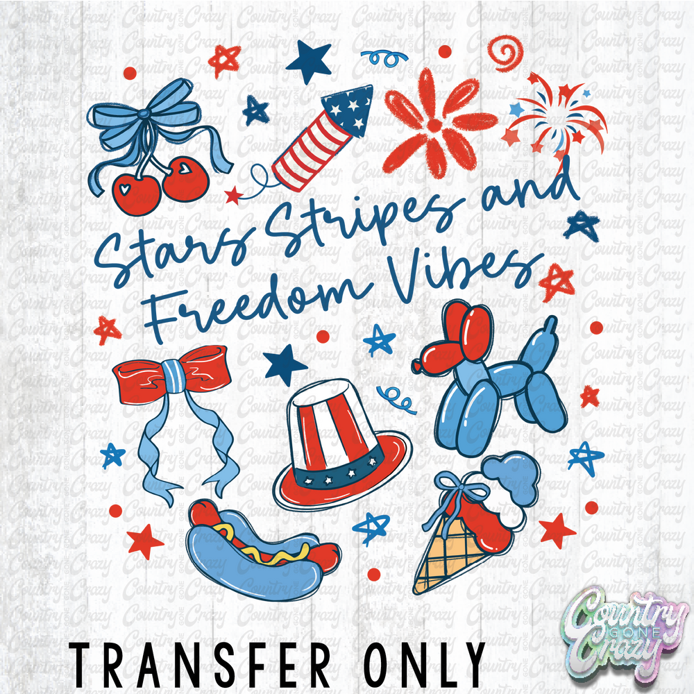 HT4434 • STARS, STRIPES AND FREEDOM VIBES-Country Gone Crazy-Country Gone Crazy