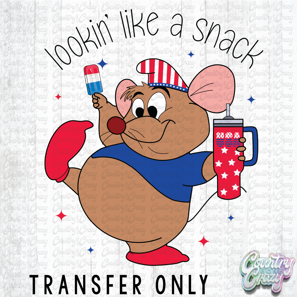 HT4437 • LOOKING LIKE A SNACK RED WHITE AND BLUE-Country Gone Crazy-Country Gone Crazy