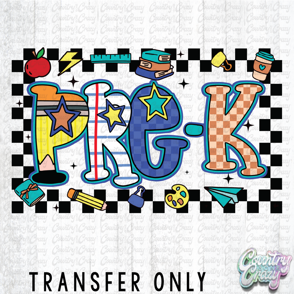 HT4453 • CHECKERED PRE K-Country Gone Crazy-Country Gone Crazy