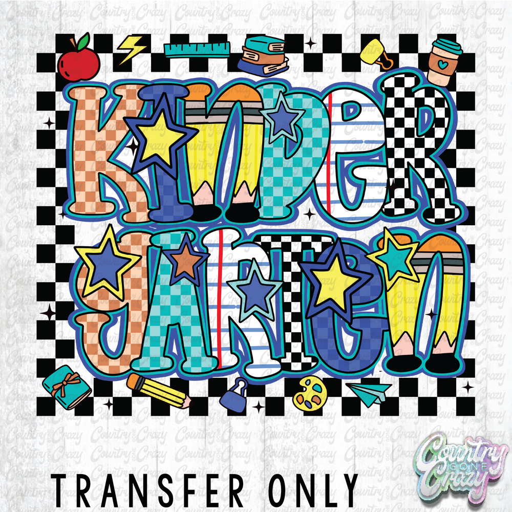 HT4454 • CHECKERED KINDERGARTEN-Country Gone Crazy-Country Gone Crazy