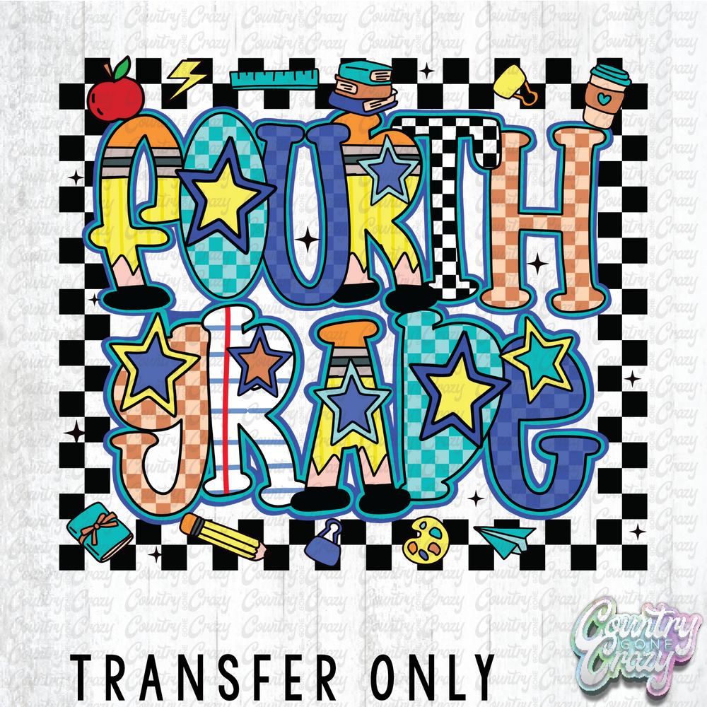 HT4458 • CHECKERED FOURTH GRADE-Country Gone Crazy-Country Gone Crazy