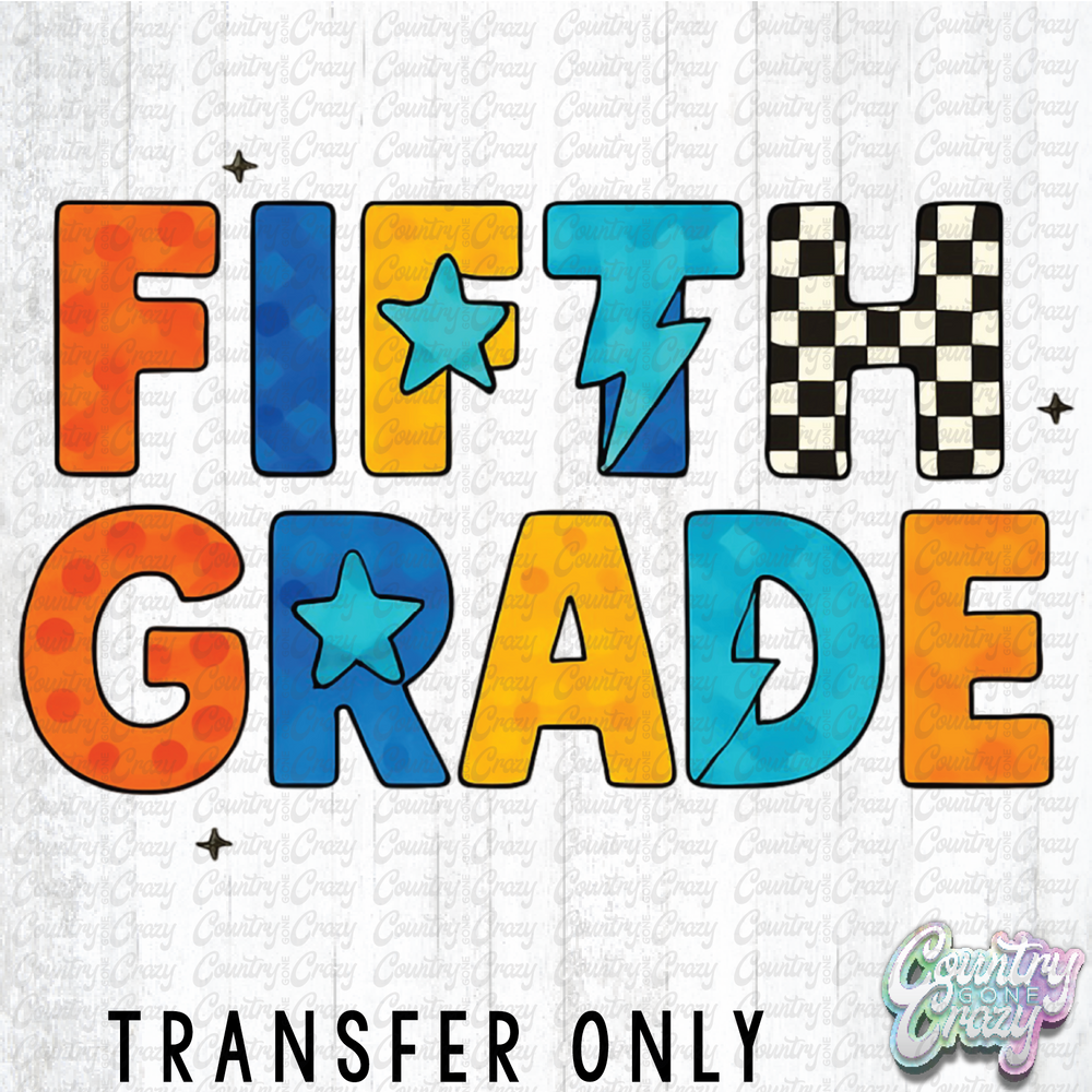 HT4472 • RETRO FIFTH GRADE-Country Gone Crazy-Country Gone Crazy