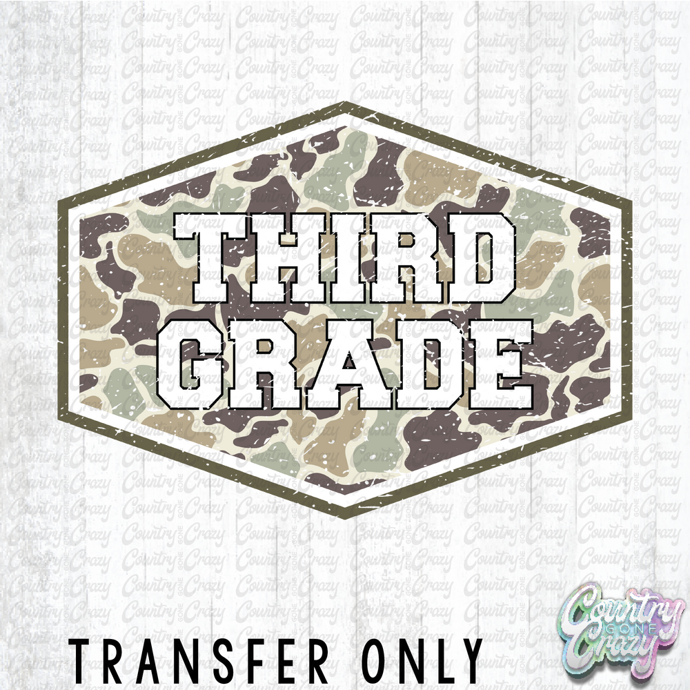 HT4483 • DUCK CAMO THIRD GRADE-Country Gone Crazy-Country Gone Crazy