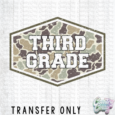 HT4483 • DUCK CAMO THIRD GRADE-Country Gone Crazy-Country Gone Crazy