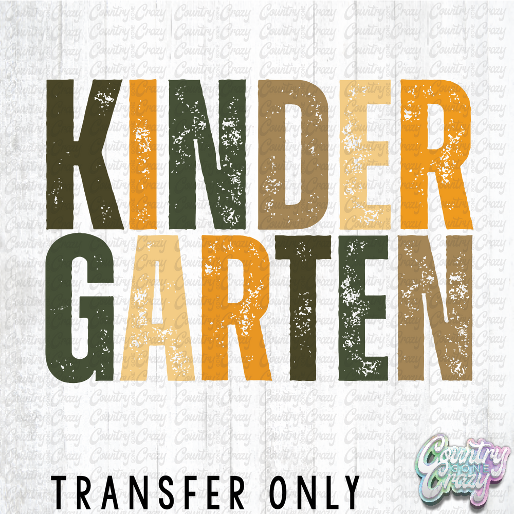 HT4486 • EVERGREEN DISTRESSED KINDERGARTEN-Country Gone Crazy-Country Gone Crazy