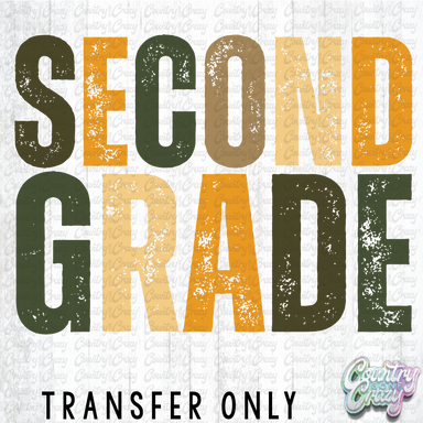 HT4488 • EVERGREEN DISTRESSED SECOND GRADE-Country Gone Crazy-Country Gone Crazy