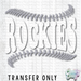 ROCKIES #1 - Transfer-Country Gone Crazy-Country Gone Crazy