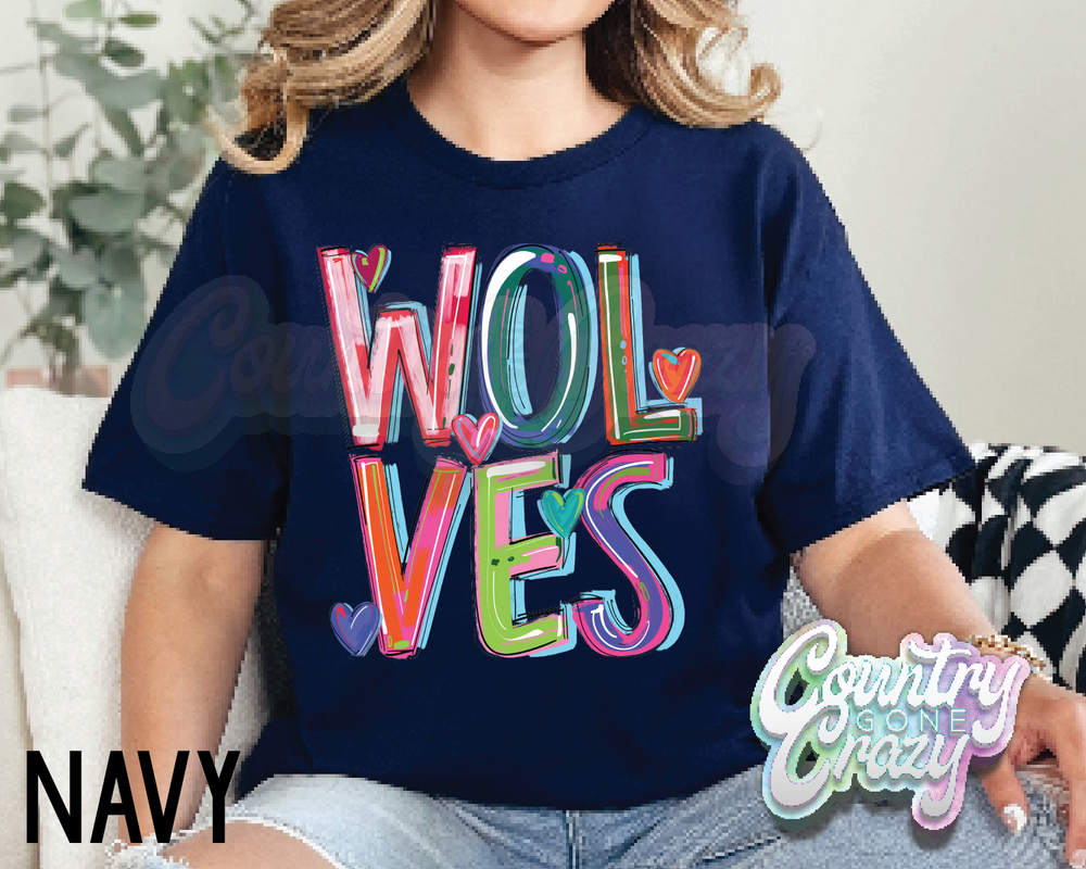 Wolves • Splash • T-Shirt-Country Gone Crazy-Country Gone Crazy