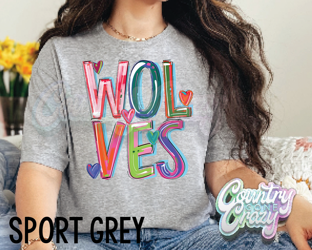 Wolves • Splash • T-Shirt-Country Gone Crazy-Country Gone Crazy