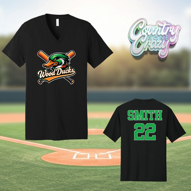 Wood Ducks // Bella Canvas V-Neck-Bella + Canvas-Country Gone Crazy
