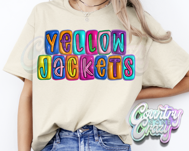 Yellowjackets •• Bubble •• T-Shirt-Country Gone Crazy-Country Gone Crazy