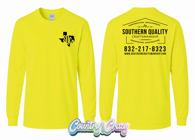SOUTHERN QUALITY // SAFETY YELLOW-Gildan-Country Gone Crazy