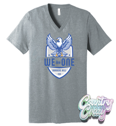 We Are One - Barbers Hill - Bella Canvas V-Neck-Country Gone Crazy-Country Gone Crazy