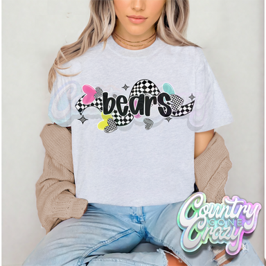 CHECKERED CRUSH • BEARS • T-Shirt-Country Gone Crazy-Country Gone Crazy