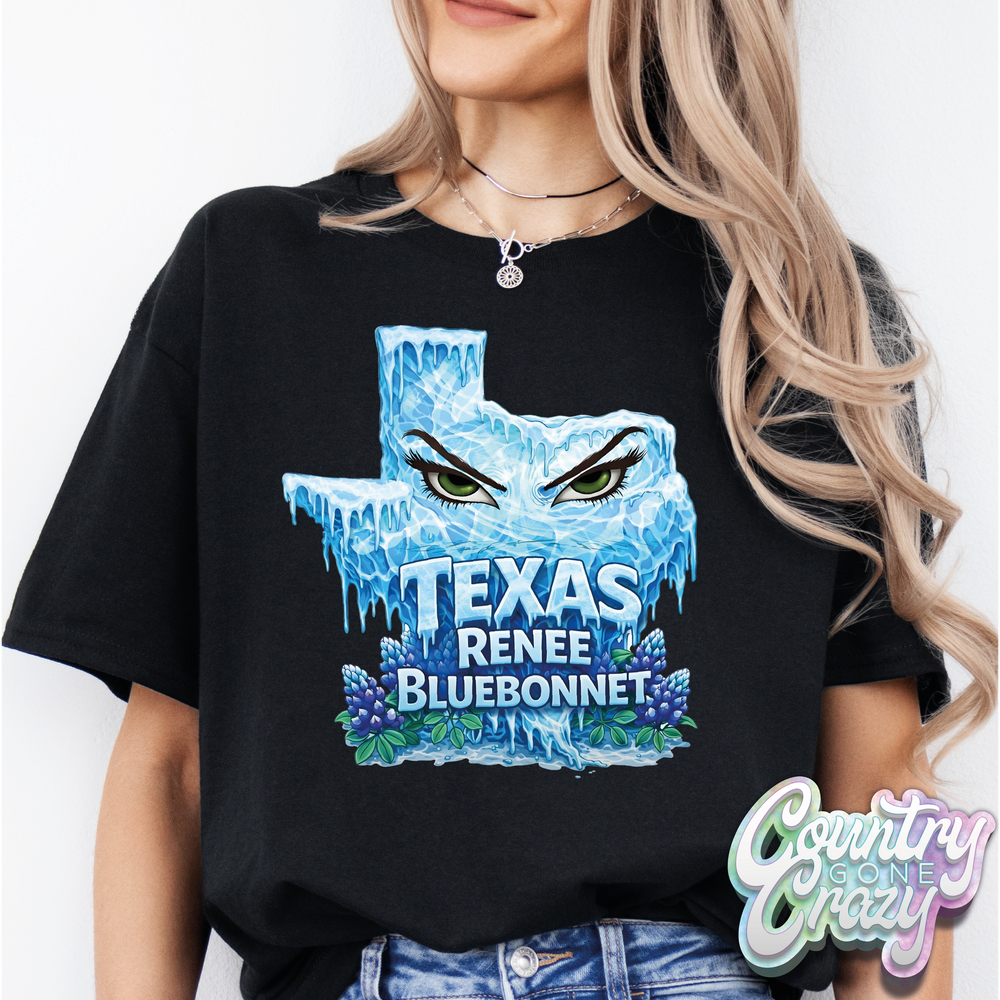 Texas Renee Bluebonnet // T-Shirt-Country Gone Crazy-Country Gone Crazy