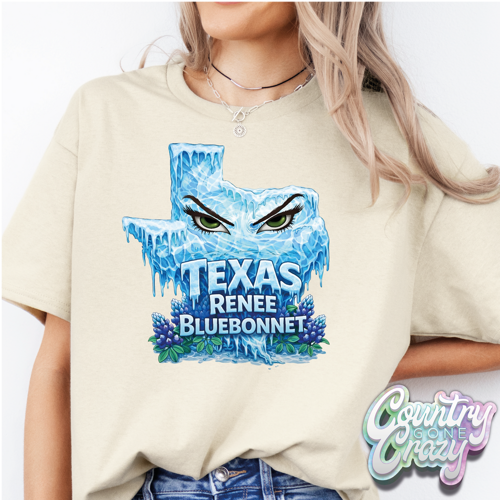 Texas Renee Bluebonnet // T-Shirt-Country Gone Crazy-Country Gone Crazy