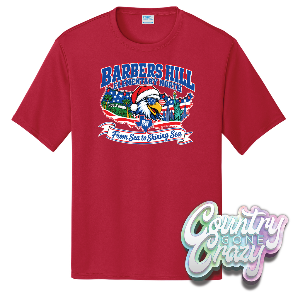 BHEN Christmas Parade - Short Sleeve Dri-Fit-Port & Company-Country Gone Crazy