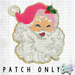 Big Pink Santa Chenille Iron-On Patch-Country Gone Crazy-Country Gone Crazy