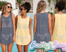 BIKINI COMFORT COLORS TANK TOP //-RTW-Country Gone Crazy