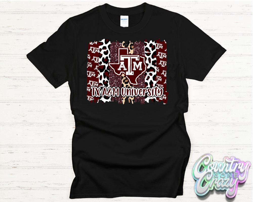 TAMU Brushstroke - T-Shirt-Country Gone Crazy-Country Gone Crazy