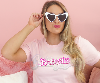 Bobcats 💞 Barbie 💖 T-Shirt-Country Gone Crazy-Country Gone Crazy