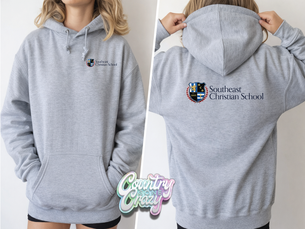 Southeast Christian School // Hoodie // Front & Back-Country Gone Crazy-Country Gone Crazy