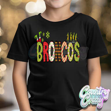 Broncos - Red/Green Grinch - T-Shirt-Country Gone Crazy-Country Gone Crazy