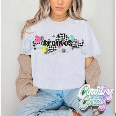 CHECKERED CRUSH • BRONCOS • T-Shirt-Country Gone Crazy-Country Gone Crazy