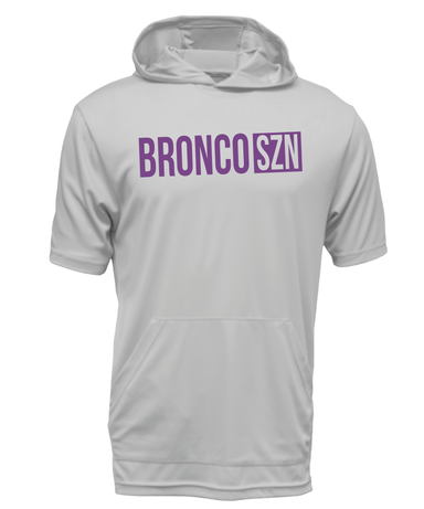 BRONCO SZN // Short-Sleeved Hoodie-Country Gone Crazy-Country Gone Crazy