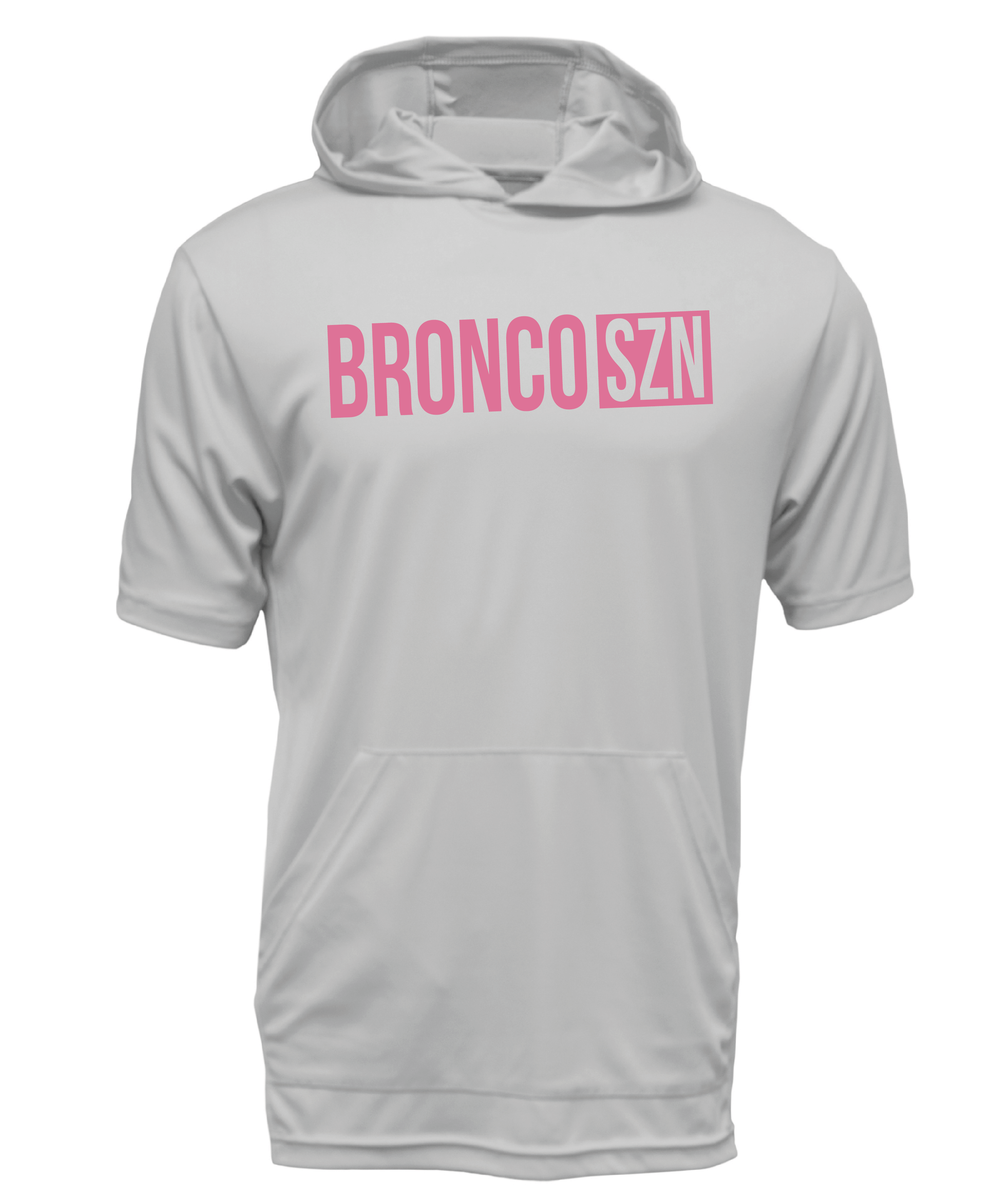 BRONCO SZN // Short-Sleeved Hoodie-Country Gone Crazy-Country Gone Crazy