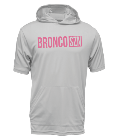 BRONCO SZN // Short-Sleeved Hoodie-Country Gone Crazy-Country Gone Crazy