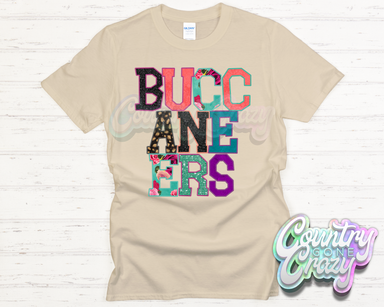 Buccaneers Faux Applique T-Shirt-Country Gone Crazy-Country Gone Crazy