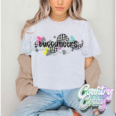 CHECKERED CRUSH • BUCCANEERS • T-Shirt-Country Gone Crazy-Country Gone Crazy