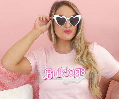 Bulldogs 💞 Barbie 💖 T-Shirt-Country Gone Crazy-Country Gone Crazy