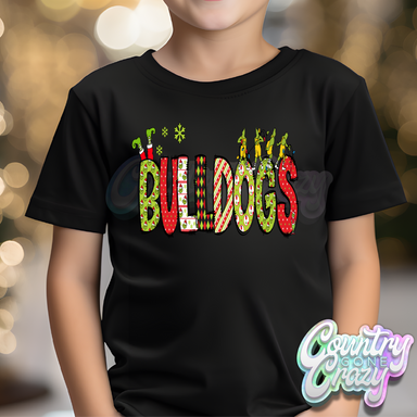 Bulldogs - Red/Green Grinch - T-Shirt-Country Gone Crazy-Country Gone Crazy