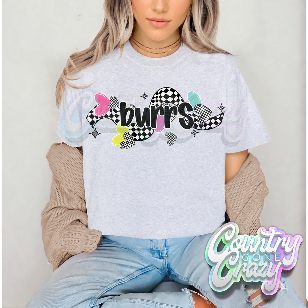 CHECKERED CRUSH • BURRS • T-Shirt-Country Gone Crazy-Country Gone Crazy