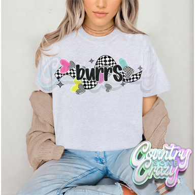 CHECKERED CRUSH • BURRS • T-Shirt-Country Gone Crazy-Country Gone Crazy