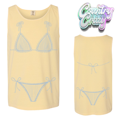 BIKINI COMFORT COLORS TANK TOP //-RTW-Country Gone Crazy