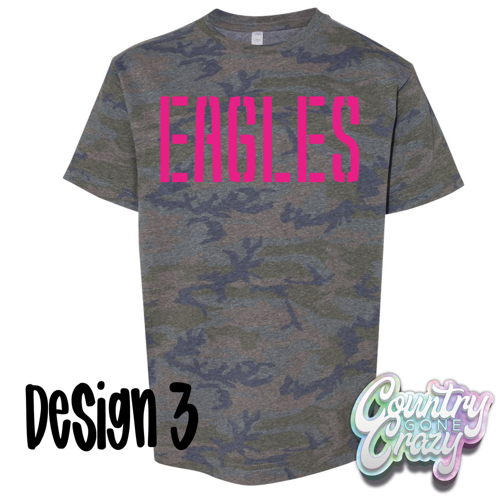 Eagles / Camo T-Shirt /-Country Gone Crazy-Country Gone Crazy