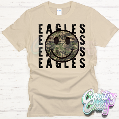 Camo Eagles Stack - Sand T-Shirt-Country Gone Crazy-Country Gone Crazy